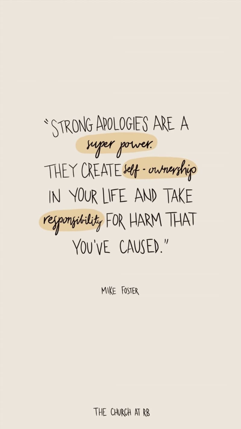 The Power of Apologizing